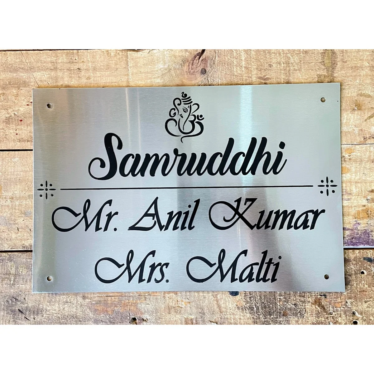Engraved SS Name Plate