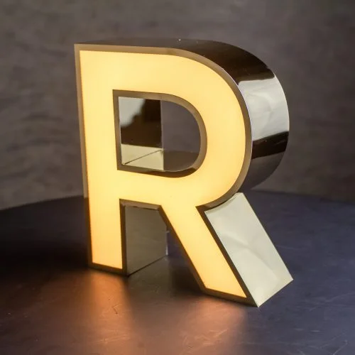 Gold Border Letters