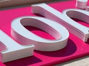 Aluminum Channel Bending Letters
